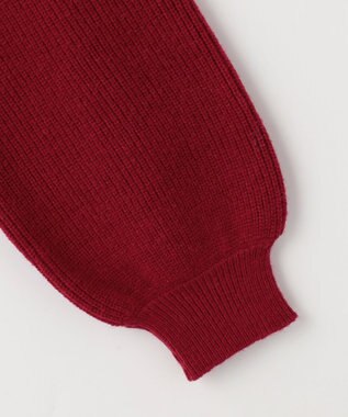 Feroux パール襟 ニット レッド系