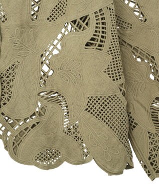 Green Parks レースカーディガン Khaki