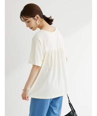 Green Parks 前ゴムドッキングカットプルオーバー Ecru