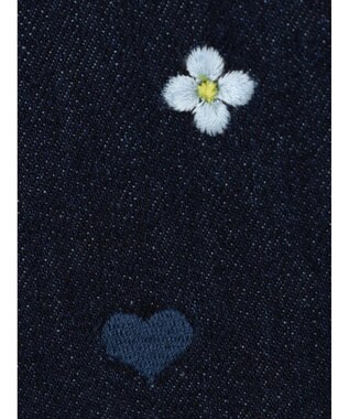 Green Parks ・Ｄｏｕｂｌｅ　Ｆｌａｇｓ　ハナ＆ハート　刺繍デニムパンツ One Wash