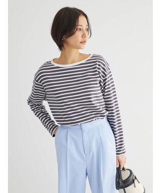 Green Parks コンパクトボーダープルオーバー Gray