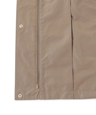 23区 【撥水加工/洗える】ブライトタフタ マウンテンパーカー モカ系