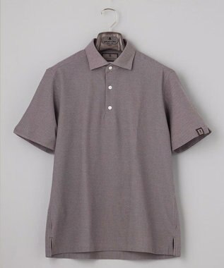 GOTAIRIKU 2年連続売上NO1【仕事で着られる】キレイめ 鹿の子ビズポロシャツ ダークブラウン系