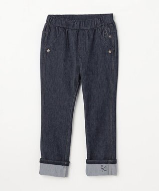 組曲 KIDS 【110-140㎝】シンフォニー デニムニットパンツ ネイビー
