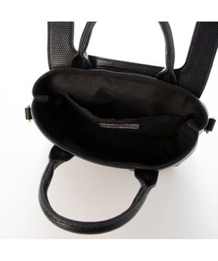 UNBILLION 【テレビ ドラマ着用アイテム】カシュカシュ cachecache / クロコダイル風フラップ2wayミニボストン ブラック