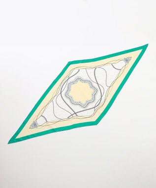 ANY ダイヤスカーフ グリーン系