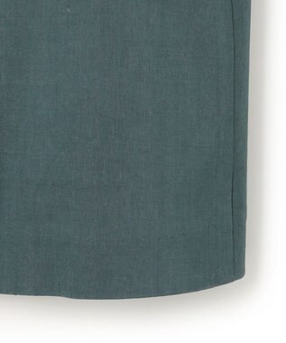 23区 S 【洗える】リネンレーヨンストレッチ ダブル ジャケット ダークグリーン系