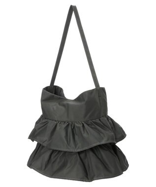 Green Parks ＯＴＯ．ＨＡ．フリルショルダーバッグ Charcoal Gray