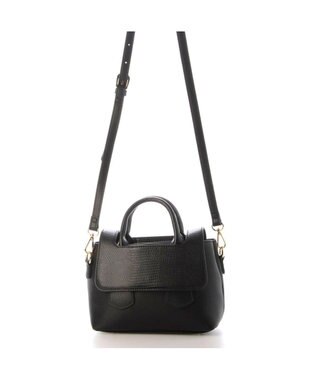 UNBILLION 【テレビ ドラマ着用アイテム】カシュカシュ cachecache / クロコダイル風フラップ2wayミニボストン ブラック