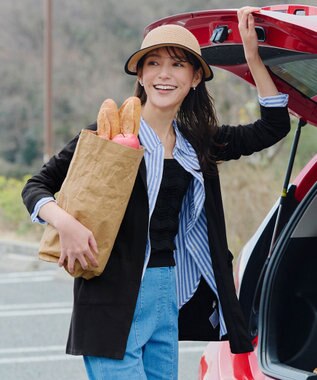 Tiaclasse 【小倉優子さん着用・UVケア・接触冷感】“やみつき”カットソーパーカーカーデ ブラック