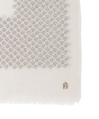 MOONBAT FURLA(フルラ）ウール100％ ウールアーチロゴストール オフホワイト