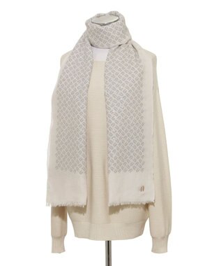 MOONBAT FURLA(フルラ）ウール100％ ウールアーチロゴストール オフホワイト