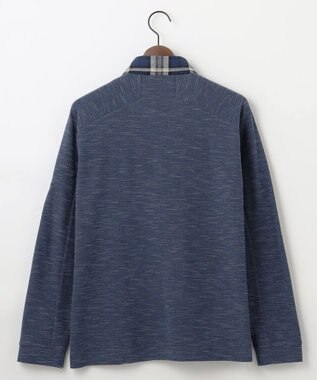 JOSEPH ABBOUD MOUNTAIN 【オーガニックコットン/JAPANファブリック】 スラブカノコ アウトドアポロ ブルー系