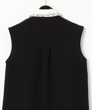 GRACE CONTINENTAL カラーブロックシャツドレス ブラック