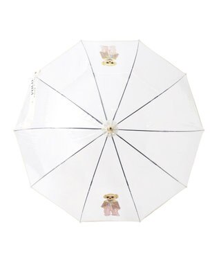 MOONBAT POLO RALPH LAUREN（ポロ ラルフローレン） 長傘 ビニール傘 BEAR ポロベア 10本骨 オフホワイト