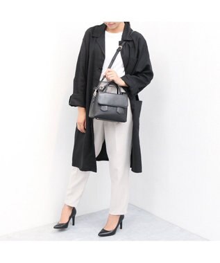 UNBILLION 【テレビ ドラマ着用アイテム】カシュカシュ cachecache / クロコダイル風フラップ2wayミニボストン ブラック