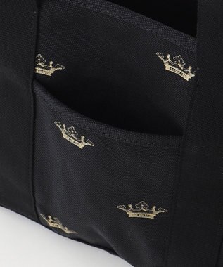 TOCCA CROWN DOTS CANVASTOTE トートバッグ ブラック系