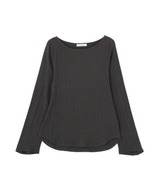 Green Parks チェーンリブカットプルオーバー Charcoal Gray