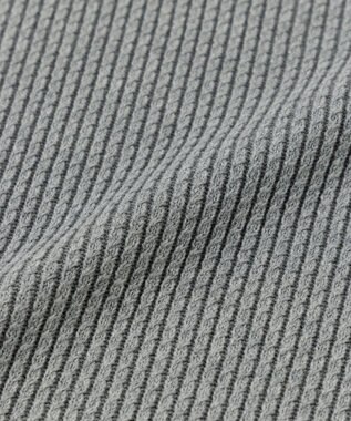 UNFILO 【洗える】ミニケーブル ニットベスト グレー