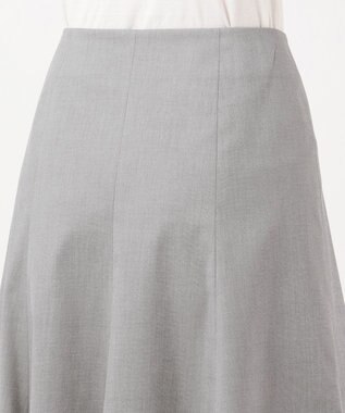 J.PRESS LADIES L 【シワになりにくい】コットンフィッティーシャーク スカート ライトグレー系