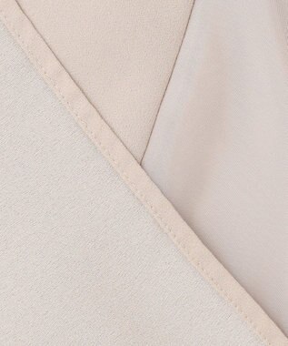 ICB 【UVケア・接触冷感・速乾・洗える】 FluidBackSatin  シアーコンビブラウス トープ系