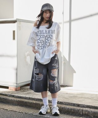 WEGO ２WAYグラフィックワンショルBIGT 柄2