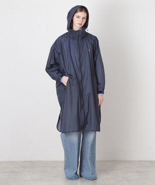  POLO RALPH LAUREN(ポロ ラルフローレン) ポロポニー レインコート ライトウェイト レインポンチョ  無地 フード 収納袋 レディース