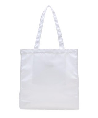 Maison de FLEUR ブランドロゴ発泡プリントスクエアトート Off White