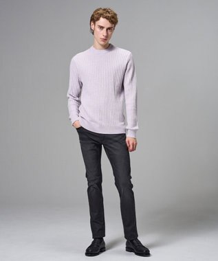 JOSEPH HOMME 【新柄】シルクバルキー クルーネックニット ライラック系