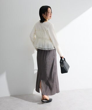 Green Parks 楊柳プリーツスカート Gray