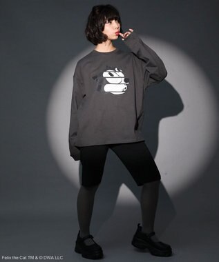 Green Parks ■ＦＥＬＩＸ　フェイスｐｔ　ロンＴＥＥ Charcoal Gray