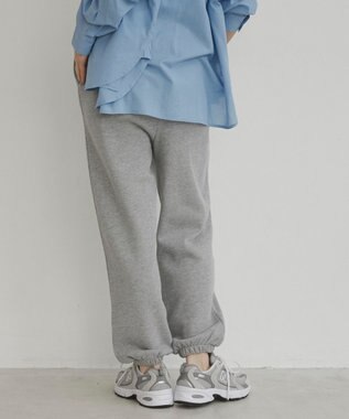 WEGO 【ANGIE VINTAGE】ワンポイント刺繍 裏毛 スウェットパンツ 杢グレー