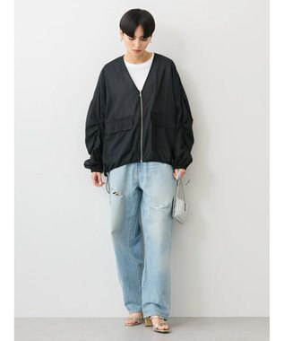 AMERICAN HOLIC イージーケア＋接触冷感　シアーブルゾン Black