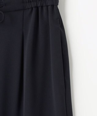 ANY SIS 【洗える】イージードロスト ワイドパンツ ネイビー