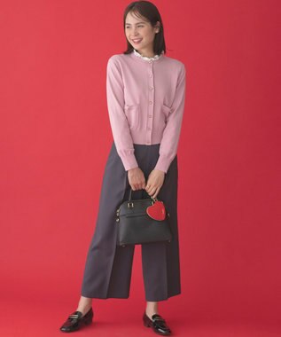 組曲 【ショルダーベルト付き】ボストンハンドバッグ ブラック系