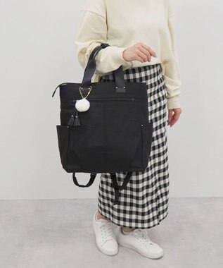 ACE BAGS & LUGGAGE kanana project collection タッセル-e トートリュック A4 68874 ブラック