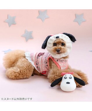 PET PARADISE スヌーピー ベル スヌード ４Ｓ～３Ｓ/ＳＳ～Ｓ　小型犬 ホワイト
