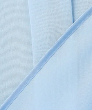 ICB L セルロースシルクビエラ ボウタイ付きブラウス サックスブルー