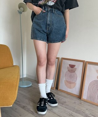 WEGO デニムショートパンツ デニム中濃加工色