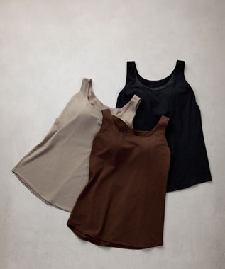 WACOAL カップ付きインナー 【ハグするブラトップ】 肌にとけこむフィット感 バストの立体感をキープ 洗濯機洗い(ネット使用)可能 レディース CLB759 /ワコール シナモンブラウン