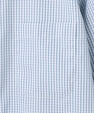 GOTAIRIKU 【形態安定】PREMIUMPLEATS_スモールワイドカラー 通年ドレスシャツ（チェック） サックスブルー系4