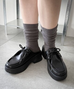 WEGO レースアップデザインサボ ブラック