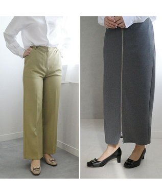 Pointer 日本製 本革スクエアトゥパンプス ベージュ(ヌメ)×ベージュ(EN)