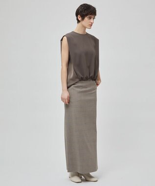 BEIGE， 【洗える】CINDY / ノースリーブブラウス Mocha