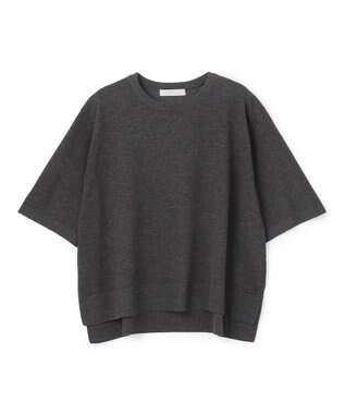 UNFILO ブライトヤーンニット ハーフスリーブ チャコール