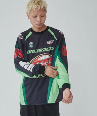 WEGO レーシングロゴメッシュT（LS） ブラック