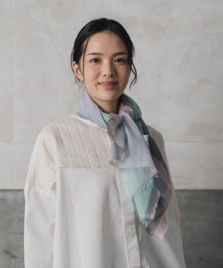 POLS 播州織 極細コットンストール Sサイズ チャコール