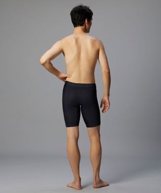 WACOAL MEN スパッツ 【CROSSWALKER】 吸放湿性 吸汗速乾性 前閉じ ロング丈 メンズ インナー GX6008 /ブロス バイ ワコールメン ブラック
