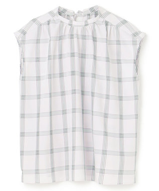 UNFILO シアー2WAYブラウス グラフチェック