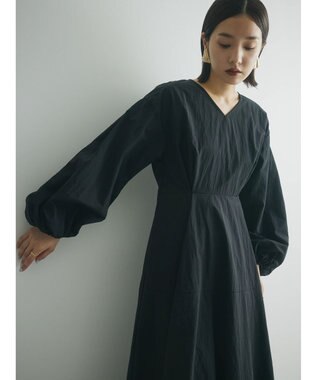 Green Parks armonia．ウエストタックワンピース Black